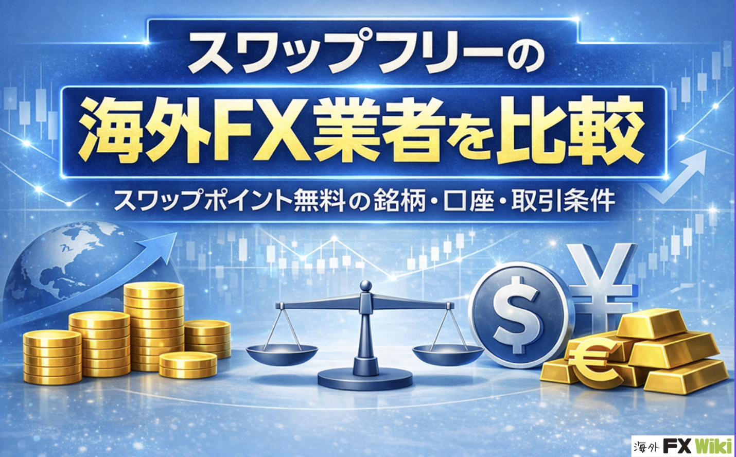 スワップフリーの海外FX業者を徹底比較！スワップポイント無料の銘柄・口座・取引条件など